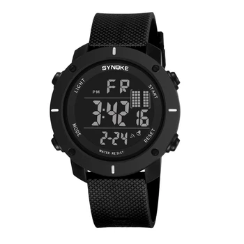 Мужские часы Цифровые электронные 50M Водонепроницаемые Плавание Военные Часы Спортивные SYNOKE Relogio Masculino
