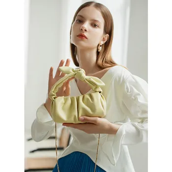 Маленькие плиссированные сумки на цепочке Cloud Bag для женщин Сумка через плечо люксового бренда Сумка-мессенджер для женщин