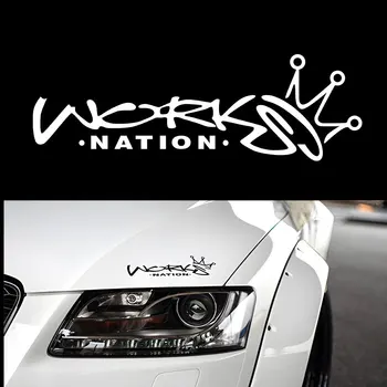 LB Works Nation Светоотражающая автомобильная наклейка на фару Автомобильная наклейка на веко брови Виниловая наклейка для BMW Mercedes-Benz Modern VW Kia
