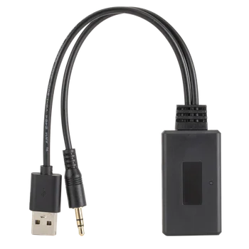 Универсальный автомобильный беспроводной Bluetooth-совместимый приемник USB 3,5 мм Aux Media Bluetooth 5.0 Музыкальный плеер Аудио Кабель Адаптер для BMW