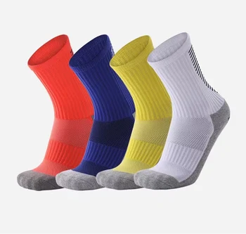Полосатые футбольные носки Мужские противоскользящие фрикционные накладки Футбольные носки Баскетбольные шорты до щиколотки Носки средней длины