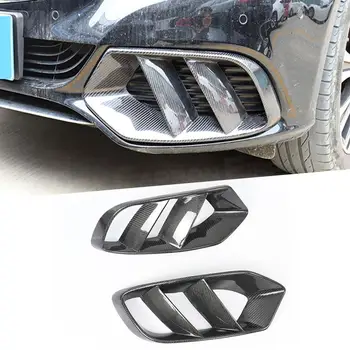  Крышка вентиляционного отверстия переднего бампера для Mercedes W205 C43 AMG C200 Sport 2015 - 2019 Противотуманная сетчатая решетка Рама из углеродного волокна