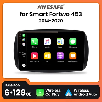AWESAFE PX9 Plus AI Voice Wireless CarPlay Auto Авто Авто Радио для Smart Fortwo 453 2014 - 2020 Авто Мультимедиа GPS 2din авторадио