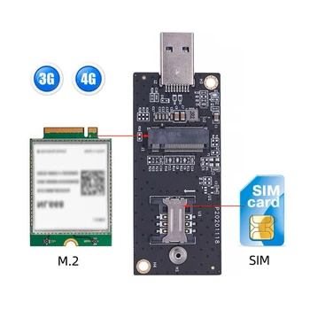 Chenyang WWAN Card NGFF M.2 Key-B на USB 3.0 Riser Card Адаптер со слотом для SIM-карты для модема беспроводного модуля 3G/4G/5G LTE