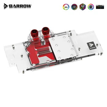 Водяной блок графического процессора Barrow для Gainward/GALAX 2080/2070/2060 Видеокарта Кулер 5 В ARGB 3PIN AURA SYNC