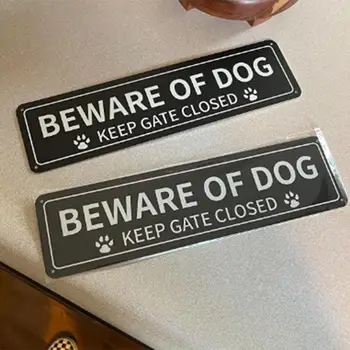  Предупреждающий знак для собак в помещении Остерегайтесь собачьего знака Прочный алюминиевый Остерегайтесь собачьих знаков для дома На открытом воздухе Принт лапы Дизайн Ржавчина для забора