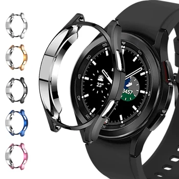 Чехол для samsung Galaxy watch 4 classic 46 мм / 42 мм TPU Покрытая по всему периметру защитная пленка для экрана бампер Galaxy Watch 4 44 мм 40 мм