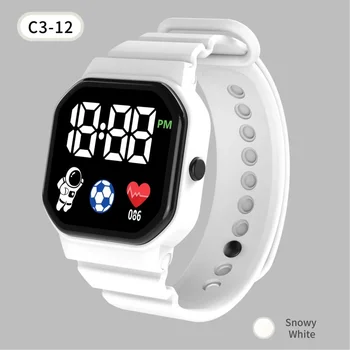 Новые часы C3-12 Футбольные наручные часы Светодиодные цифровые часы Для детей Спортивные часы Электронные часы Hodinky Reloj Hombre