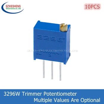 10 шт. 3296 Вт Многооборотный триммер Потенциометр Переменный резистор