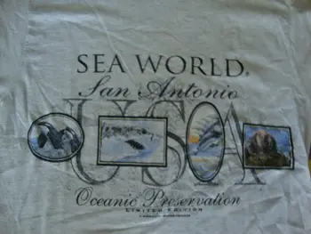 Винтажная футболка SEA WORLD San Antonio Oceanic Preservation Limited Edition L