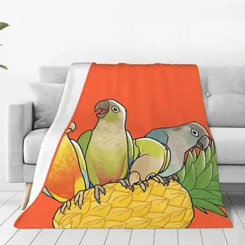 Green Cheek Paradise Одеяло Покрывало На кровати Винтажное одеяло Queen Size