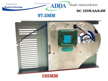 Adda AD5512HB-E01 Видеокарта 12 В 165 * 97,5 * 12. 5-миллиметровый вентилятор охлаждения Mute Turbine