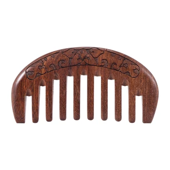 Деревянная расческа Деревянная расческа для волос Натуральная расческа - антистатический массаж через расческу (зуб шириной с цветок)