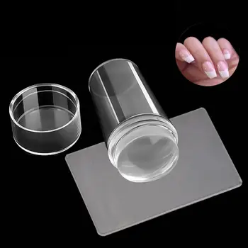 Печать для дизайна ногтей, Печать для маникюра, Силиконовый штамповщик для ногтей, Инструмент для печати ногтей Штамповка
