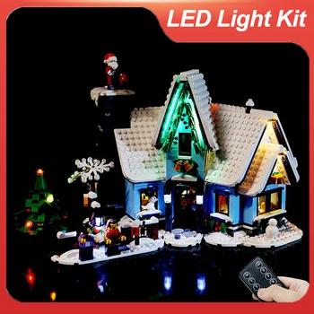 Комплект светодиодной подсветки для набора строительных блоков 10293 Визит Санты (НЕ включает модель) Кирпичи DIY Рождественские подарочные игрушки