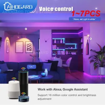 1 ~ 7 шт. Tuya Wifi / Smart Bulb Alexa Светодиодная лампа E27 RGB Умные лампы 110 В 220 В Умные лампы для Assisatnt Smart