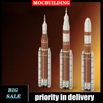 MOC Space Launch System 1:110 Масштабная модель Сборка строительных блоков Коллекция ракет Серия Игрушки Подарки