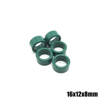  Зеленое магнитное кольцо ферритовое магнитное кольцо 16 * 12 * 8 мм с защитой от помех магнитопровод фильтр индуктивности трансформатор индуктивности магнитное кольцо