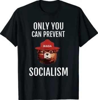 Только вы можете предотвратить социализм MAGA Антисоциалистическая футболка размер S-5XL