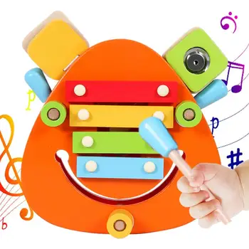 Перкуссионные инструменты Игрушка Детская музыкальная перкуссия Набор Гладкие углы Развивающая музыкальная игрушка для праздников День рождения