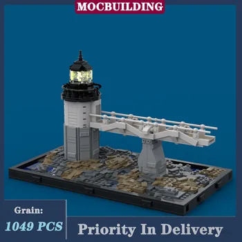MOC Маяк Сити Пойнт с базовой моделью Строительный блок Сборка Коллекция Игрушки Подарки