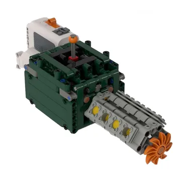 V8 Модель двигателя Симуляция коробки передач Строительная блочная модель DIY Механический сборочный набор 3D Двигатель Головоломка STEAM Развивающие детские игрушки