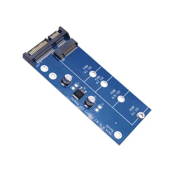 NGFF Адаптер M.2 на SATA 3 Адаптер M.2 на SATA Адаптер M.2 на SATA SSD M2 на карту расширения SATA B Поддержка клавиш 30/42/60/80 мм Синий