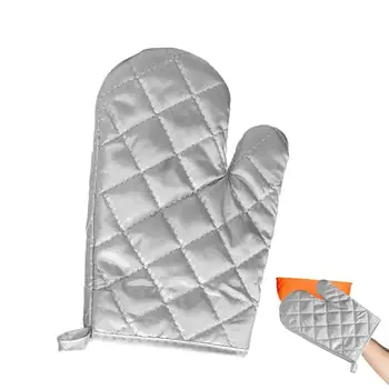 Микроволновая печь Перчатка Кухонная рукавица для выпечки Термостойкие бытовые изоляционные перчатки Хлопковые рукавицы с защитой от ожогов для приготовления пищи Выпечка
